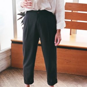 Na Nin Oliver Raw Silk Pants
